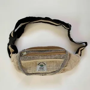 100% Organic Himalayan Hemp Adjustable Unisex Fanny Pack (THC Free)