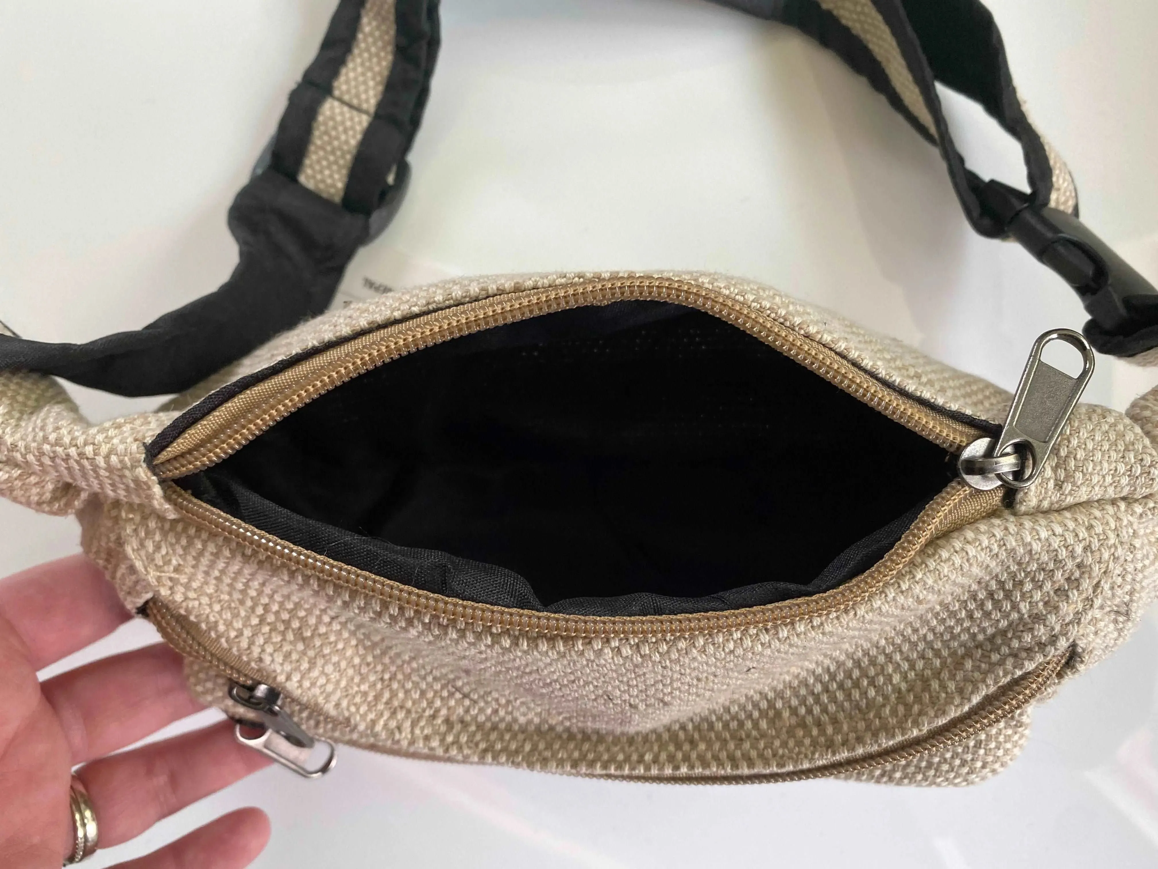 100% Organic Himalayan Hemp Adjustable Unisex Fanny Pack (THC Free)