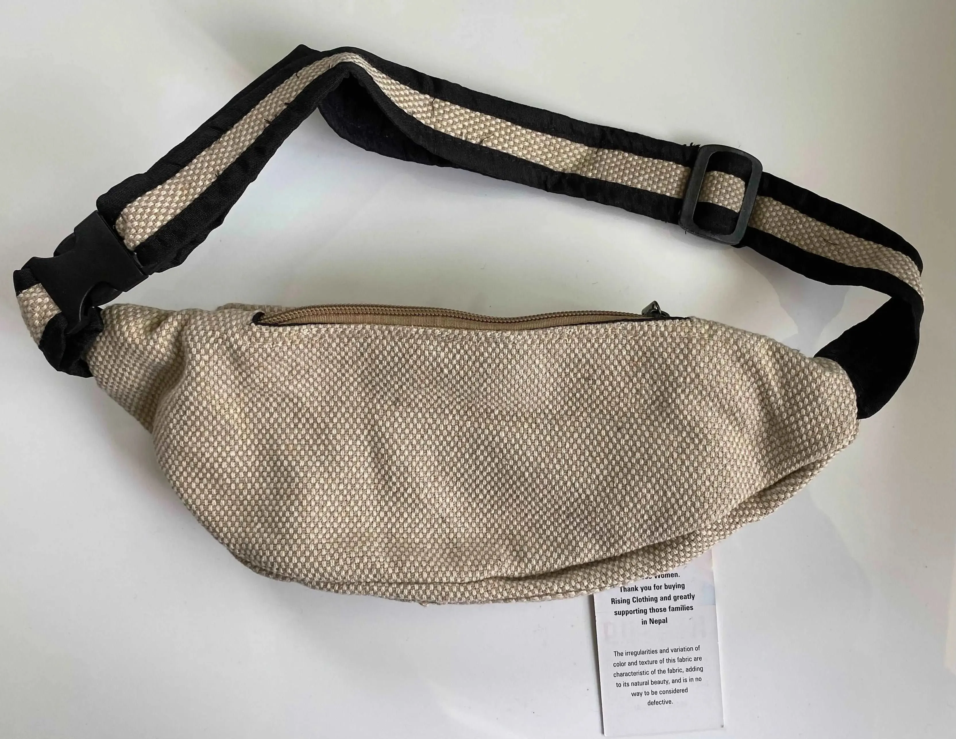 100% Organic Himalayan Hemp Adjustable Unisex Fanny Pack (THC Free)