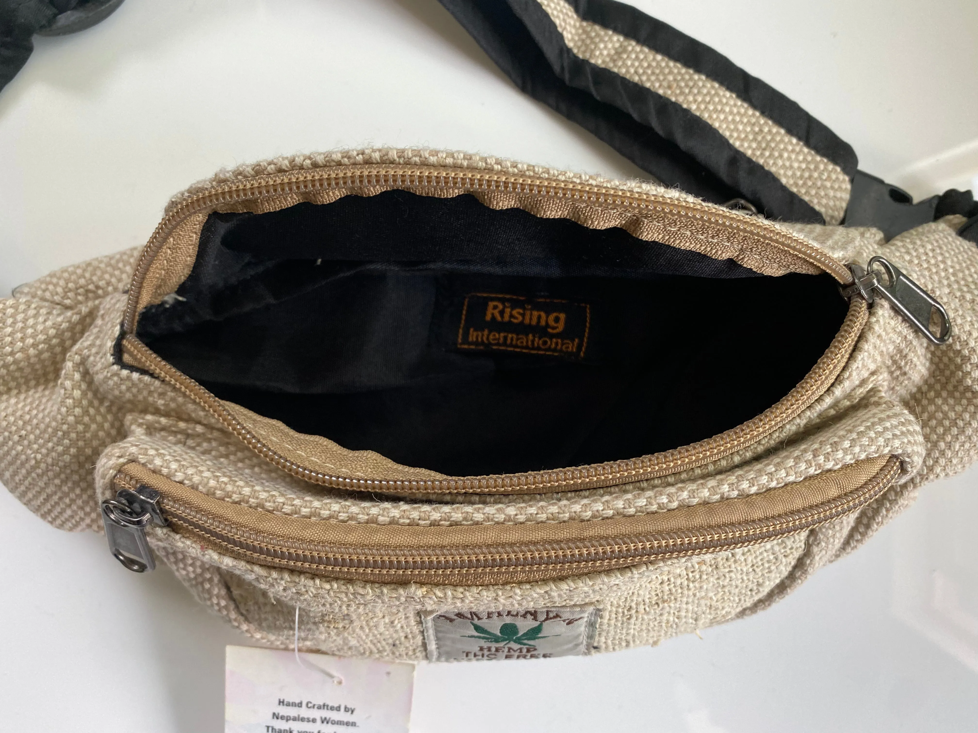 100% Organic Himalayan Hemp Adjustable Unisex Fanny Pack (THC Free)