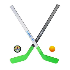 4pcs/sets Kids Child Winter Ice Hockey Stick Training Tools Plastic 2xSticks 2xBall Winter Sports Toy fits for 3-6years