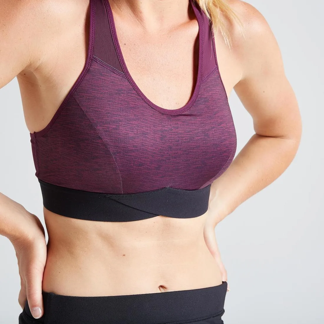 500 Women's Fitness Cardio Training Sports Bra - Print