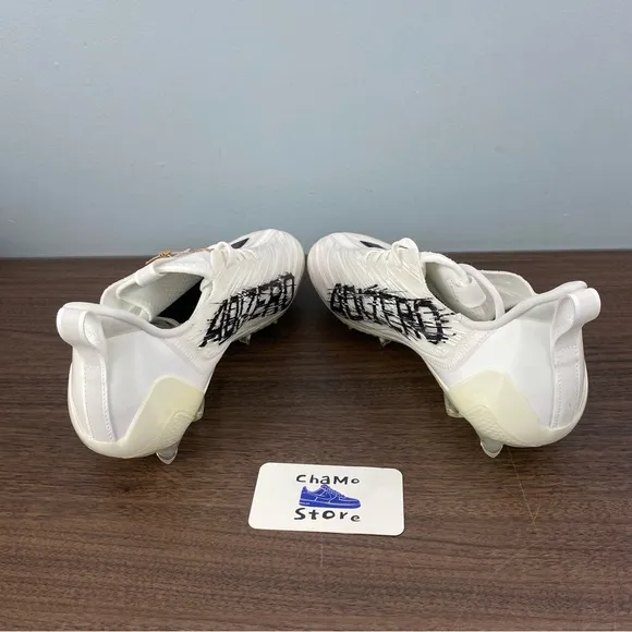 Adidas Adizero Low Top Lightweight Football Cleats White/Black GX4049 Men Sz