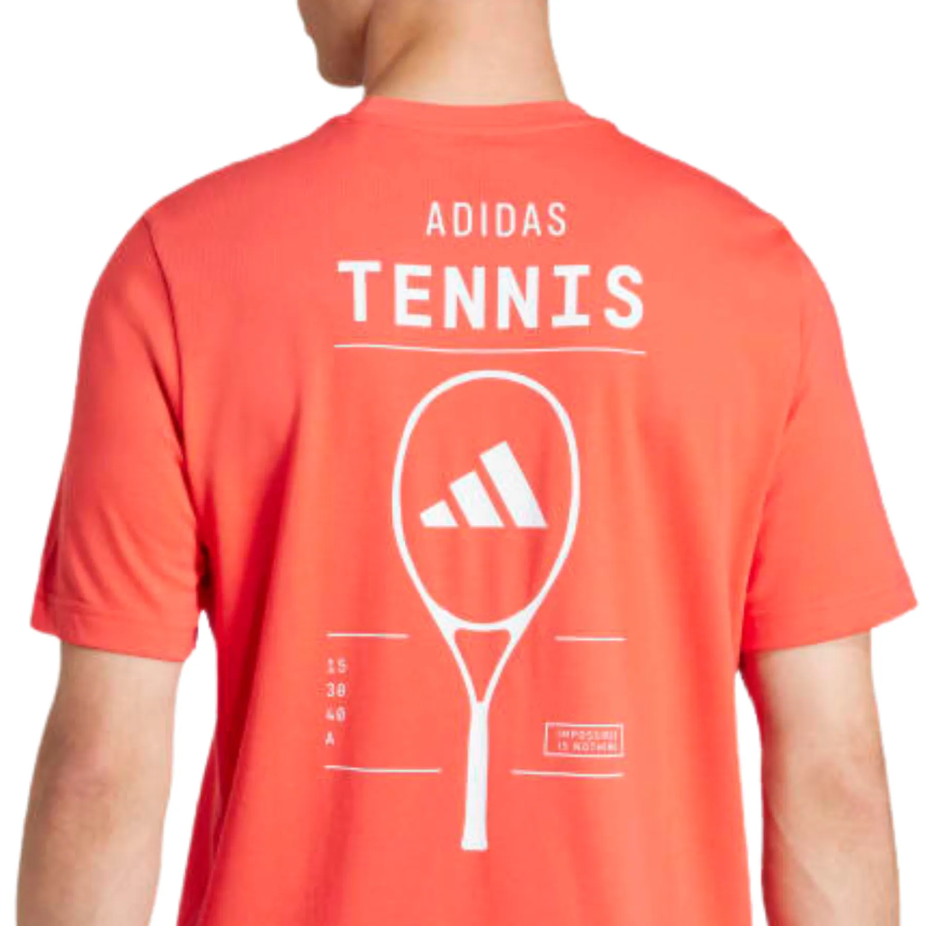 Adidas Aeroready Category Graphic Men Tennis Tee - White