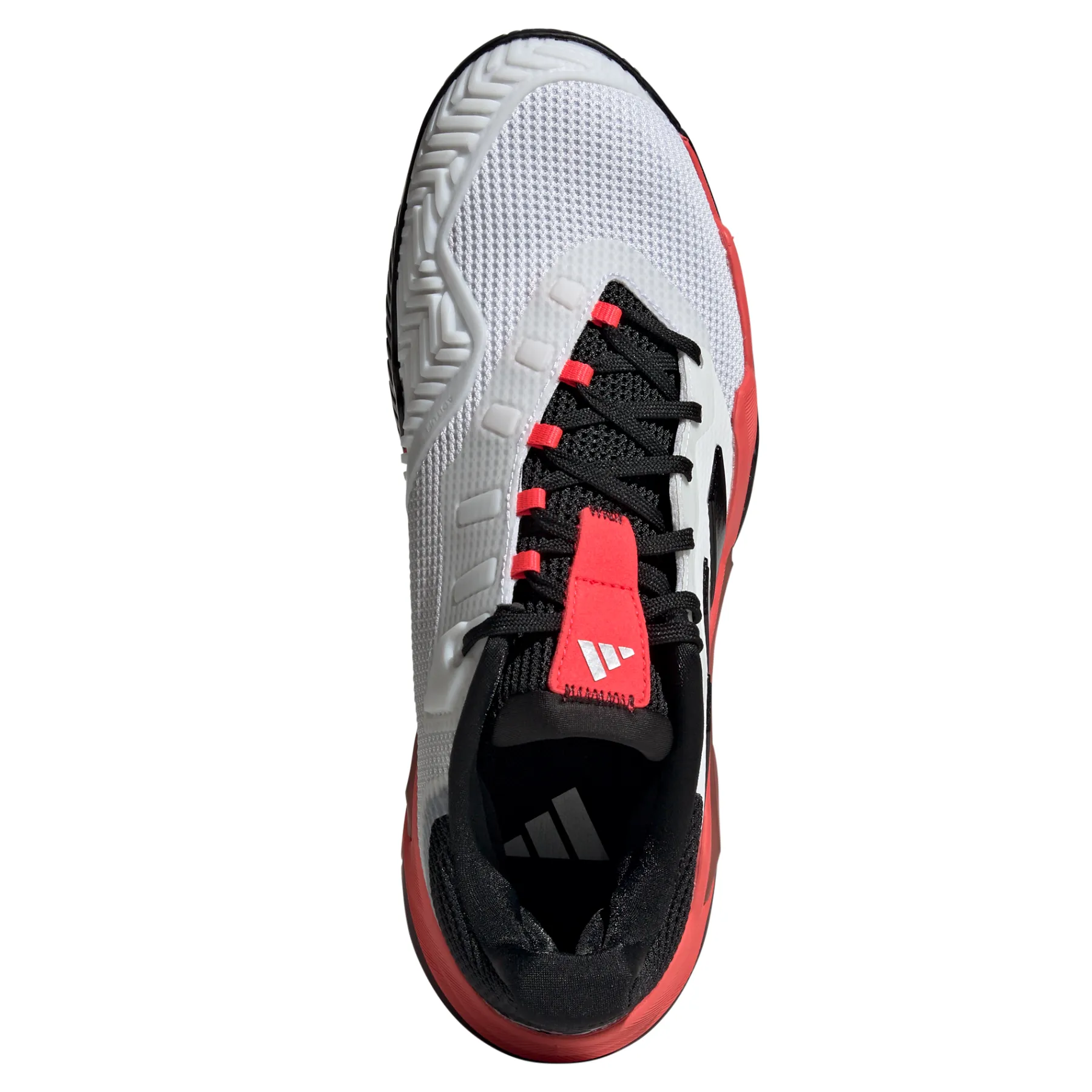 Adidas Barricade 13 Mens Tennis Shoes - Cloud White/Core Black/Lucid Red