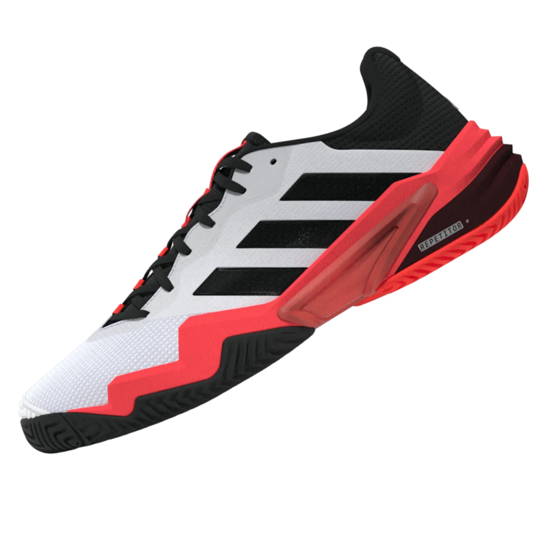 Adidas Barricade 13 Mens Tennis Shoes - Cloud White/Core Black/Lucid Red