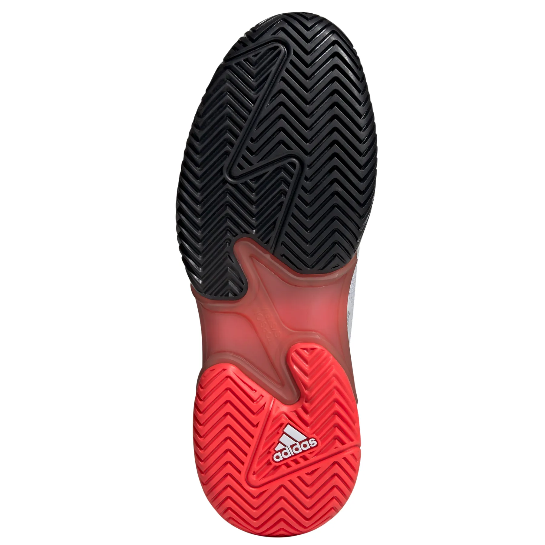 Adidas Barricade 13 Mens Tennis Shoes - Cloud White/Core Black/Lucid Red