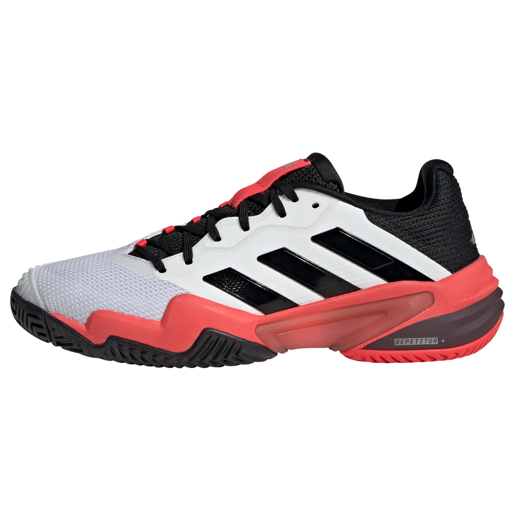 Adidas Barricade 13 Mens Tennis Shoes - Cloud White/Core Black/Lucid Red