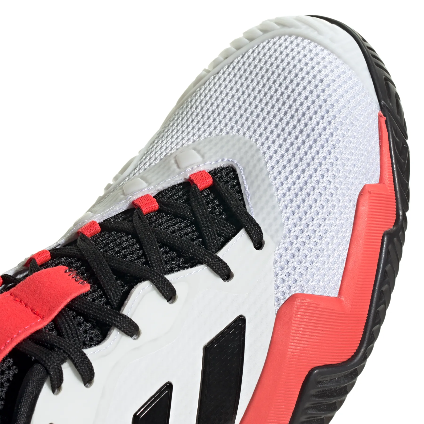 Adidas Barricade 13 Mens Tennis Shoes - Cloud White/Core Black/Lucid Red