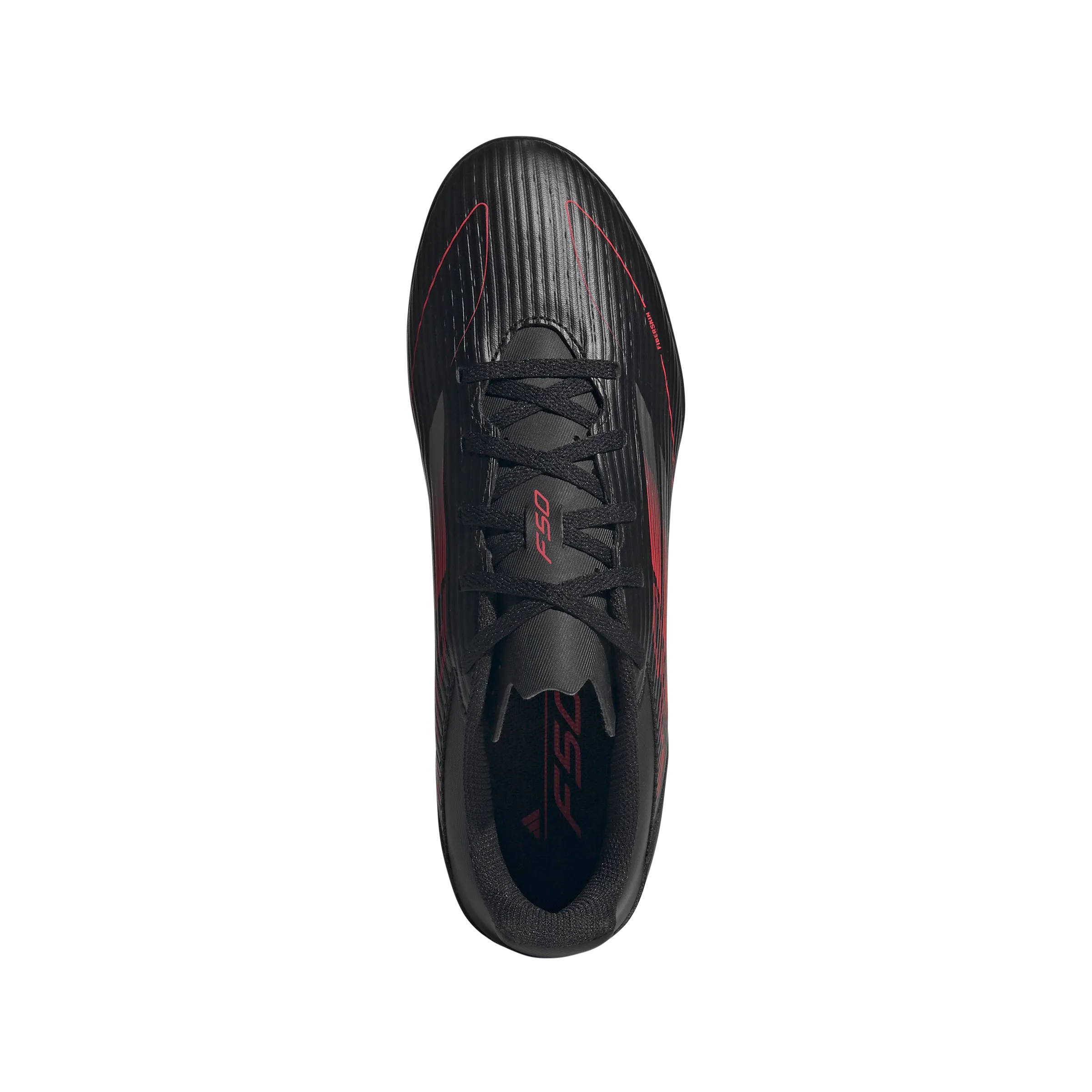 adidas F50 CLUB Artificial Turf Soccer Shoes | Core Black-Iron Metallic-Lucid Red | Men's