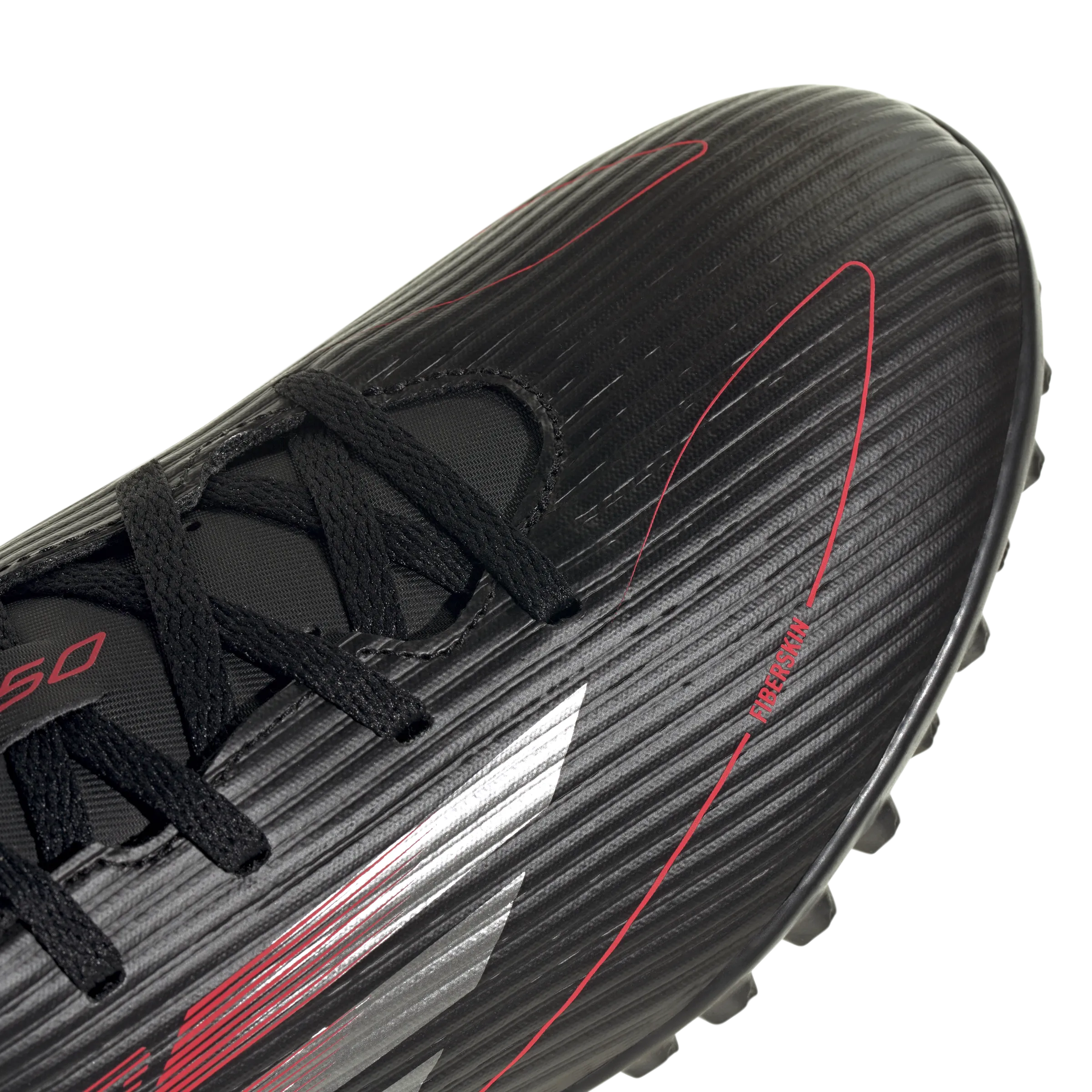 adidas F50 CLUB Artificial Turf Soccer Shoes | Core Black-Iron Metallic-Lucid Red | Men's