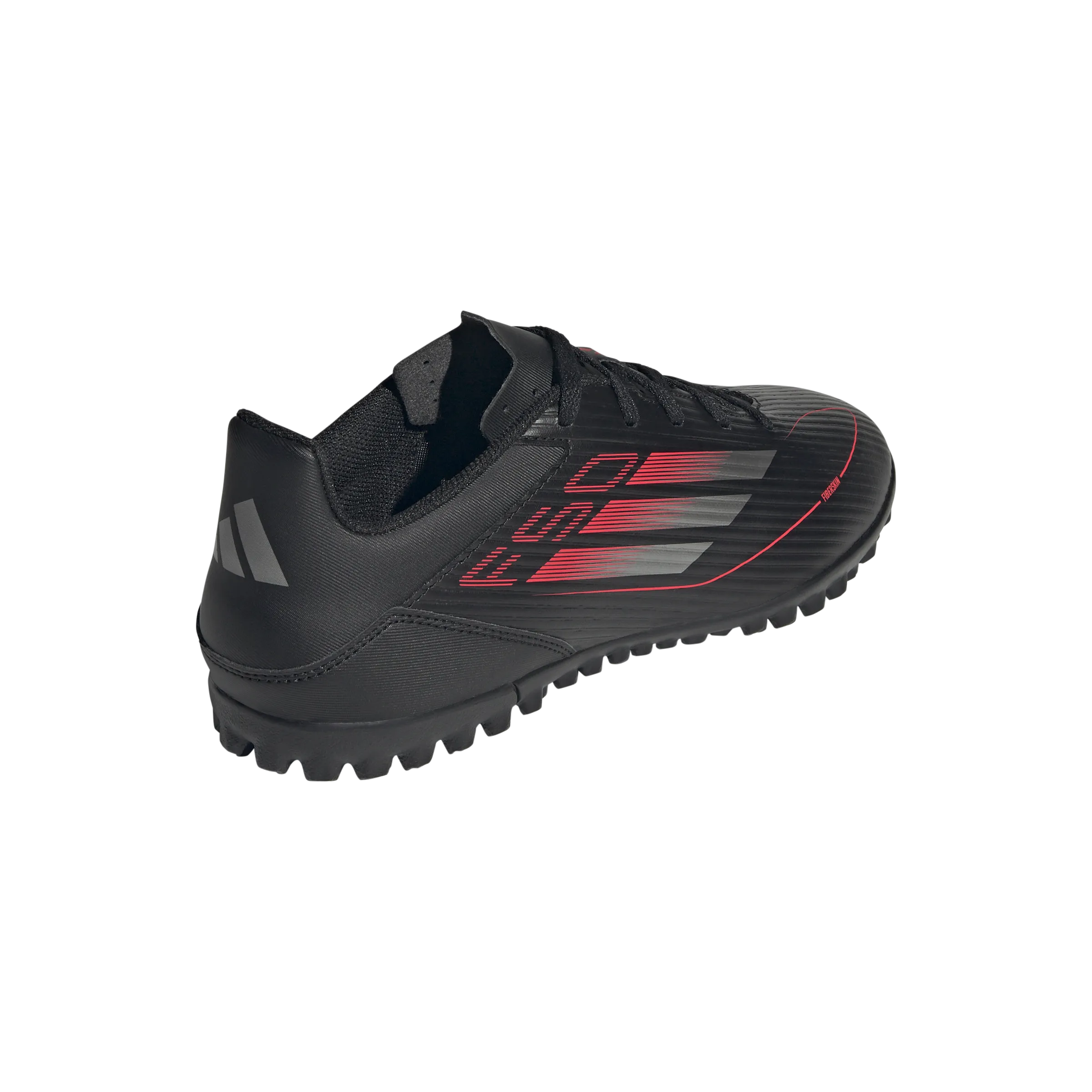adidas F50 CLUB Artificial Turf Soccer Shoes | Core Black-Iron Metallic-Lucid Red | Men's