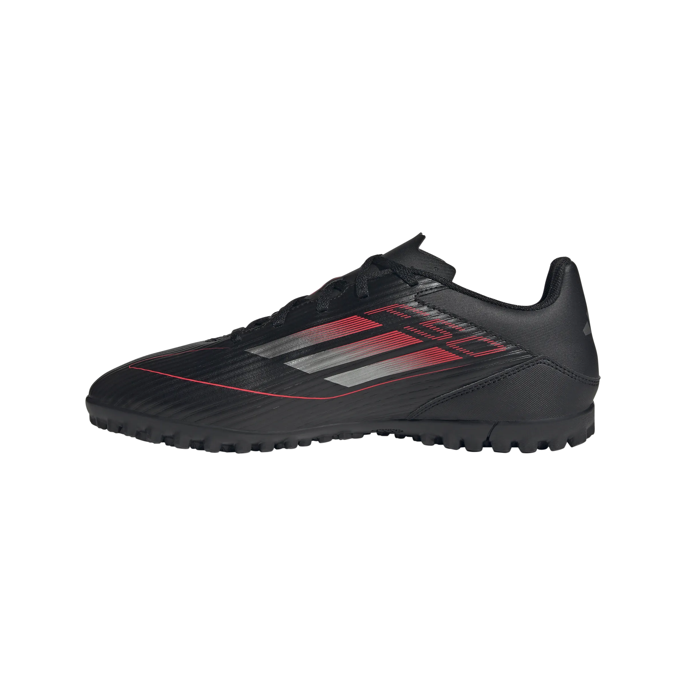 adidas F50 CLUB Artificial Turf Soccer Shoes | Core Black-Iron Metallic-Lucid Red | Men's