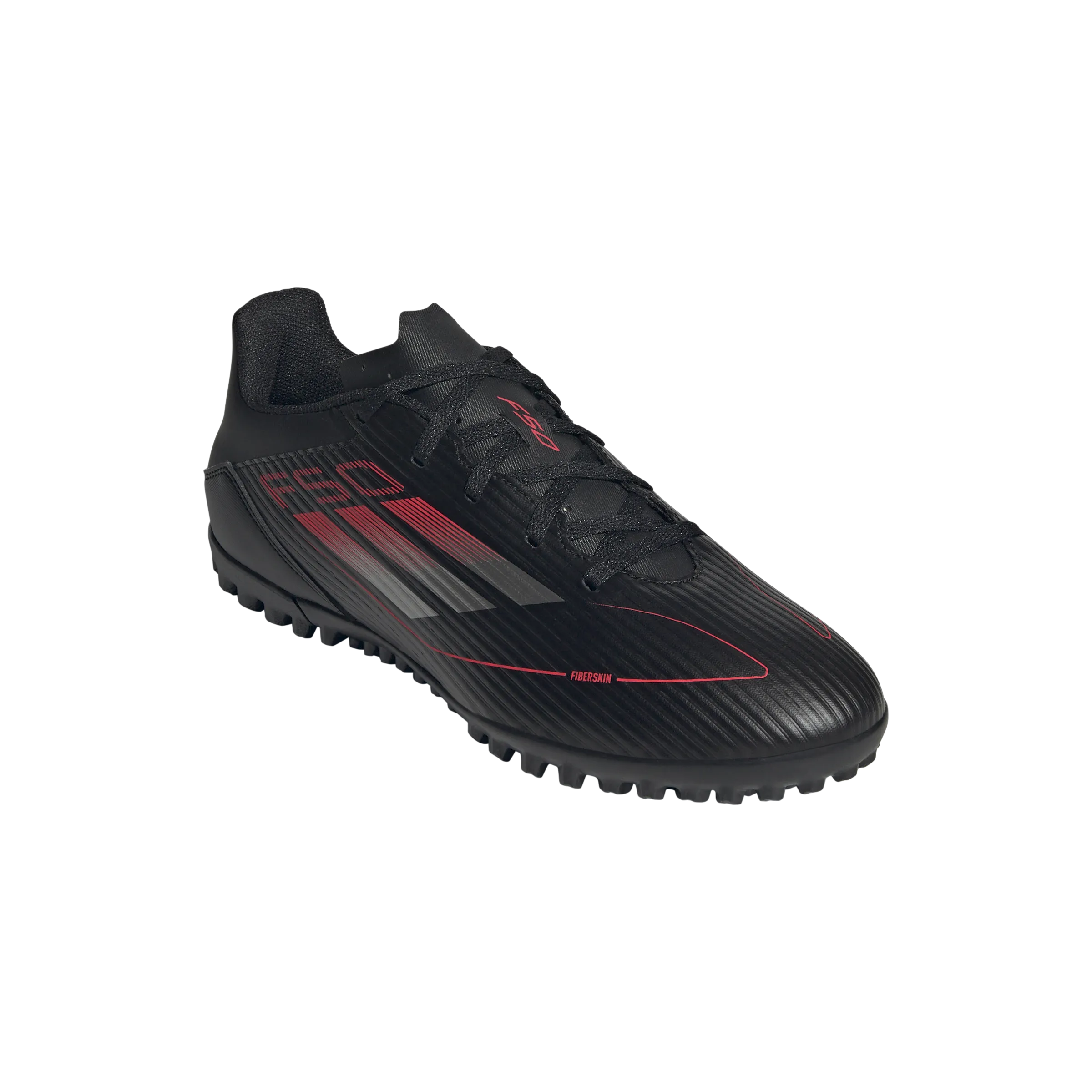 adidas F50 CLUB Artificial Turf Soccer Shoes | Core Black-Iron Metallic-Lucid Red | Men's