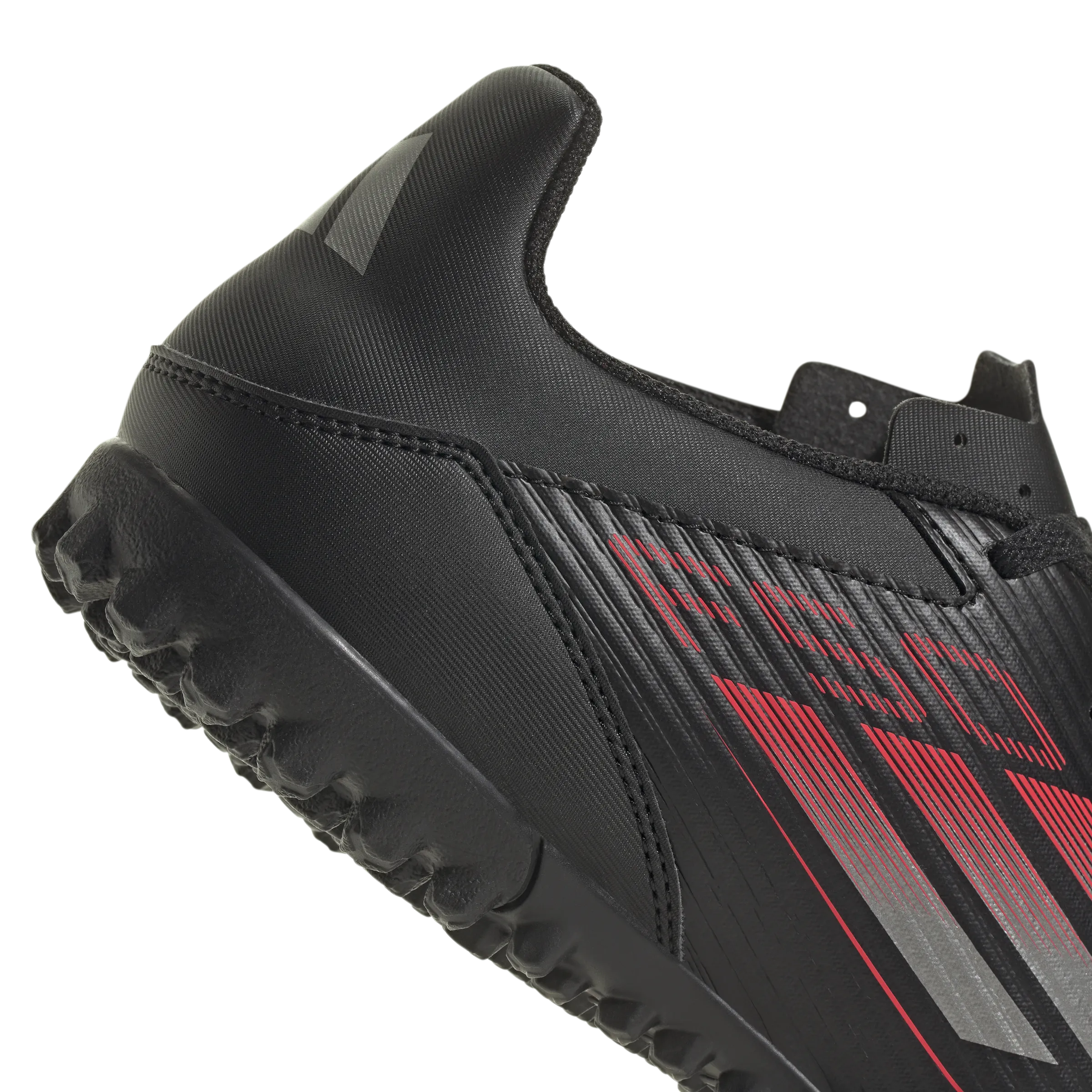 adidas F50 CLUB Artificial Turf Soccer Shoes | Core Black-Iron Metallic-Lucid Red | Men's