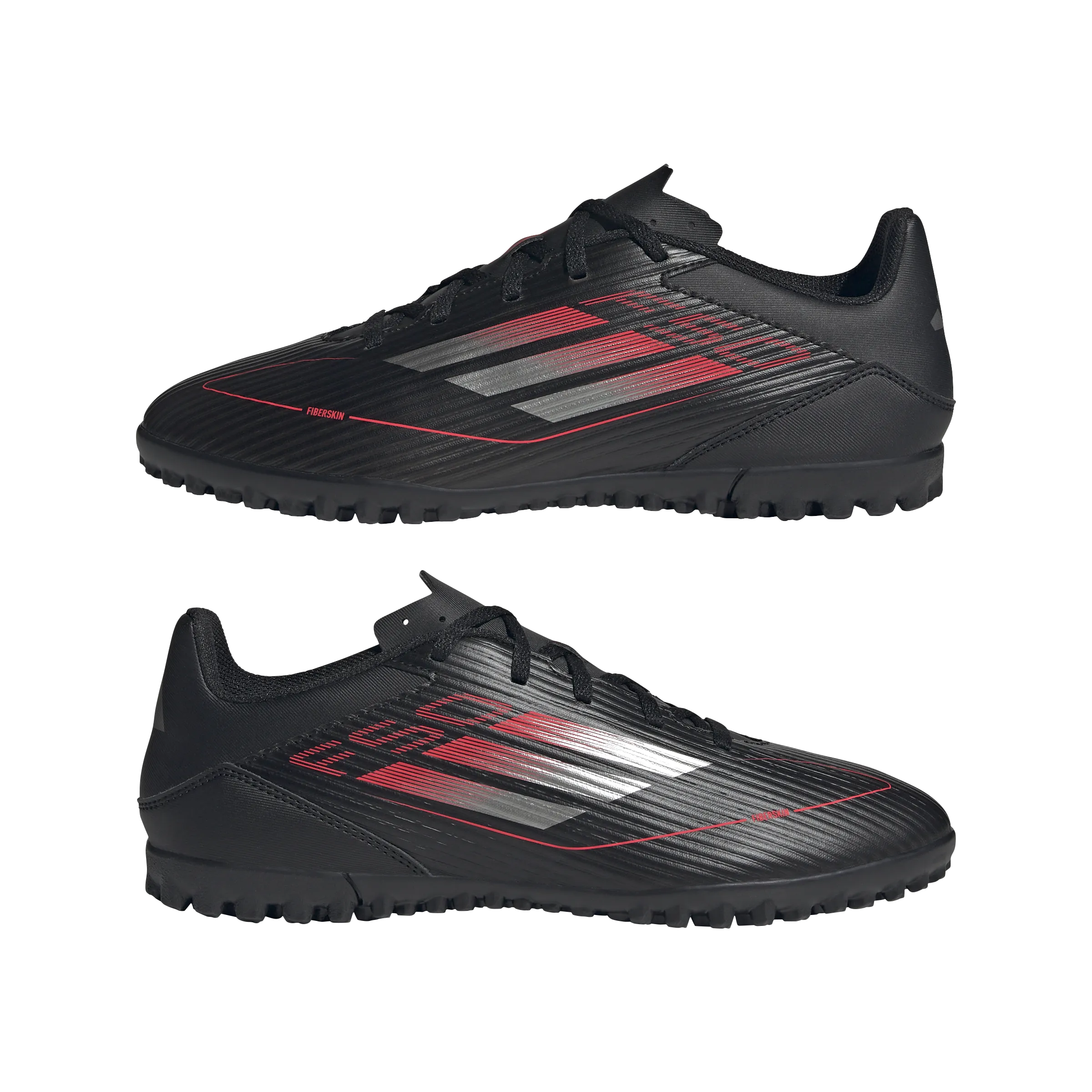 adidas F50 CLUB Artificial Turf Soccer Shoes | Core Black-Iron Metallic-Lucid Red | Men's