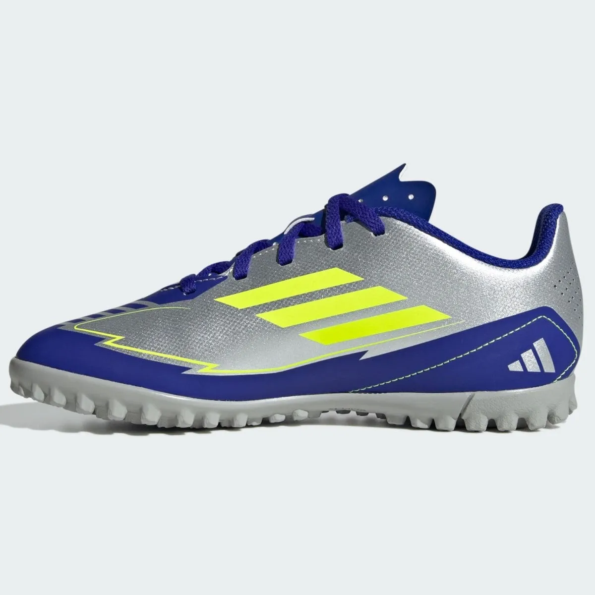Adidas F50 Club Turf Messi Football Boots Kid's (Silver Blue IH0923)