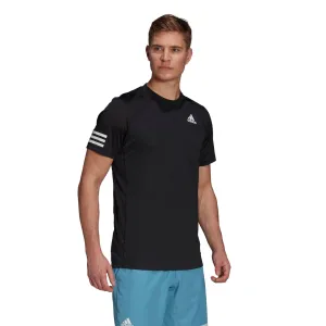 adidas Men's 3 Stripe Club Top (Black)