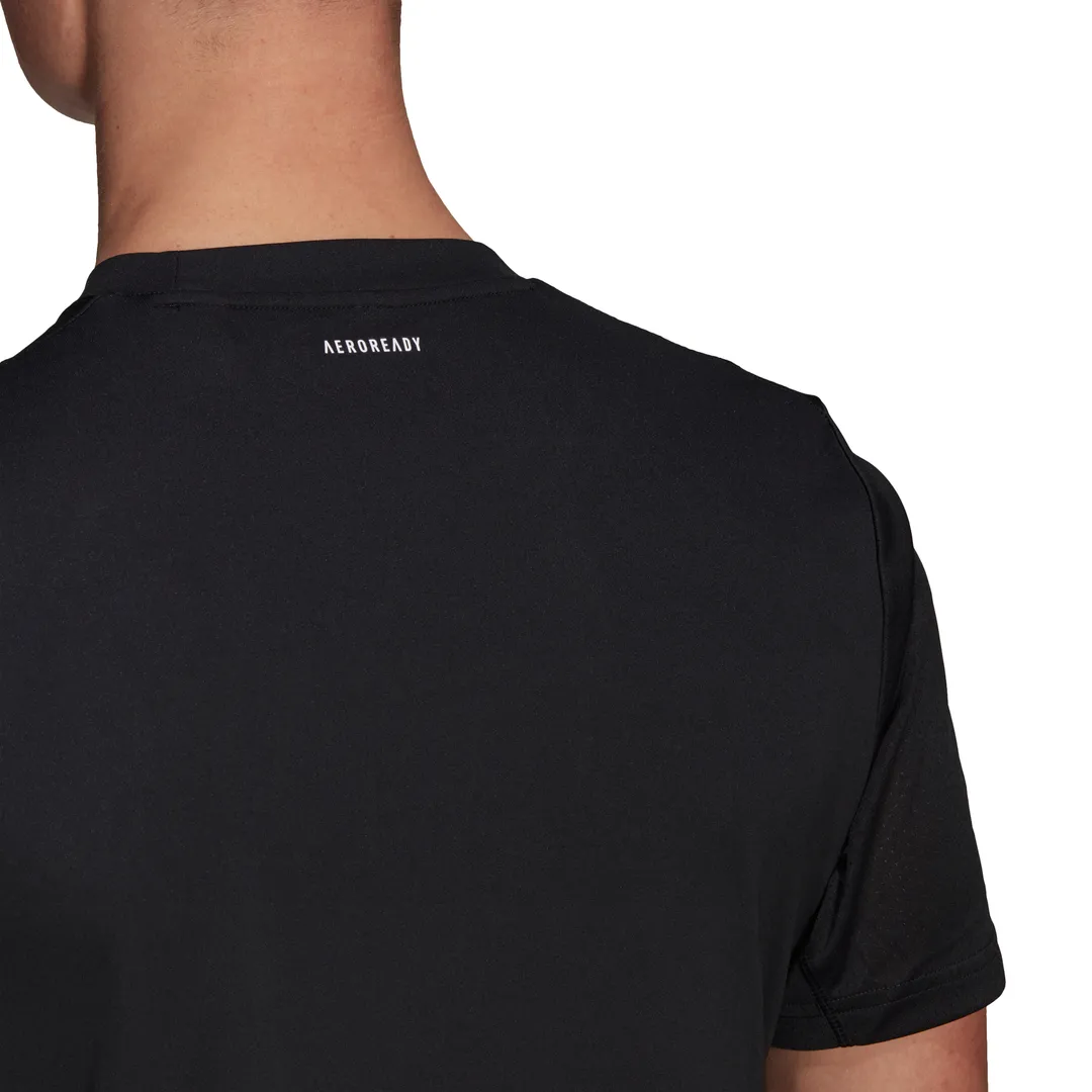 adidas Men's 3 Stripe Club Top (Black)