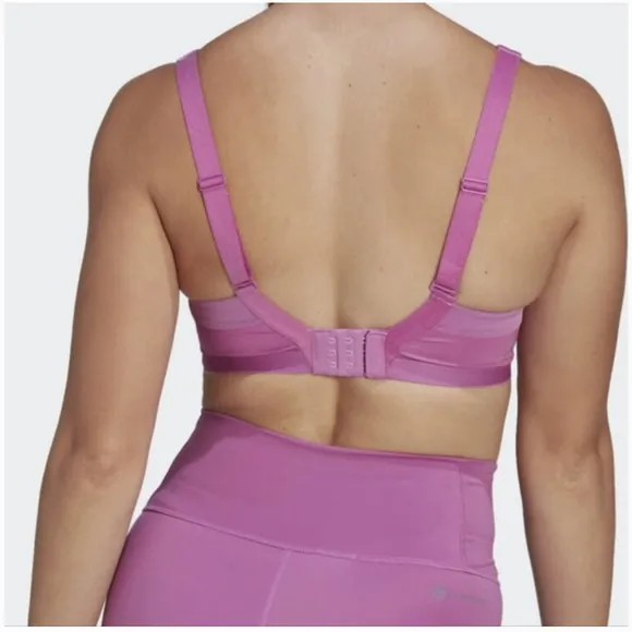 Adidas TLRD Impact Luxe Training High-Support Sports Bra (HL8696) semi pulse lil