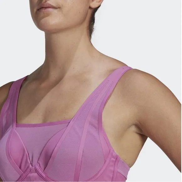 Adidas TLRD Impact Luxe Training High-Support Sports Bra (HL8696) semi pulse lil
