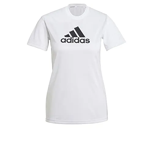 adidas womens Primeblue Tee White/Black Medium