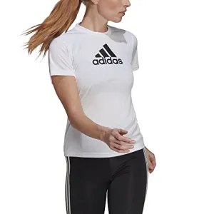 adidas womens Primeblue Tee White/Black Medium