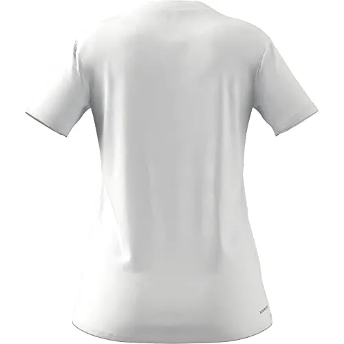adidas womens Primeblue Tee White/Black Medium