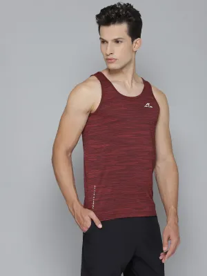 Alcis Men Solid Red Tshirts