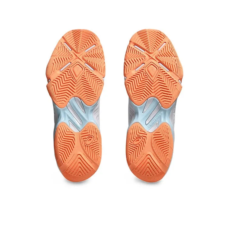 Asics Blade FF Women's White & Grey Blue Indoor Court Shoes