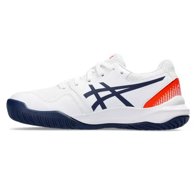 Asics Gel Resolution 9 GS White/Blue Expanse Kids Tennis Shoes -
