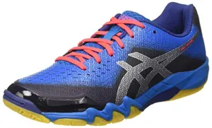 ASICS Men's Gel-Blade 6 Print/Race Blue Badminton Shoes-10 UK/India (45 EU)(11 US) (R703N.402)