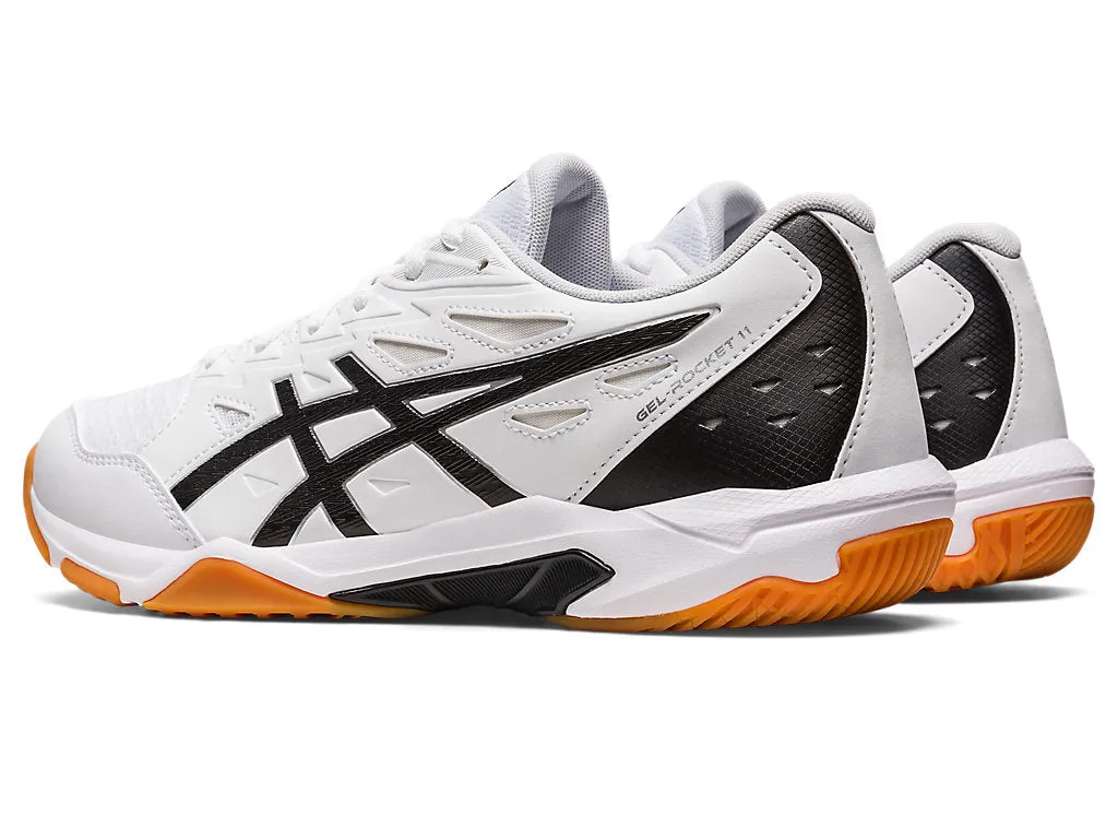 Asics Men's GEL-Rocket 11 Indoor Shoes in White/Pure Silver