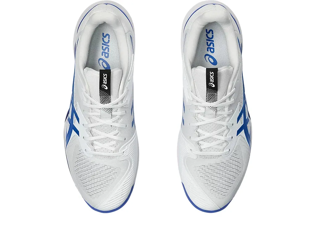 Asics Men's SOLUTION SPEED FF 3 Tennis Shoes in White/Tuna Blue