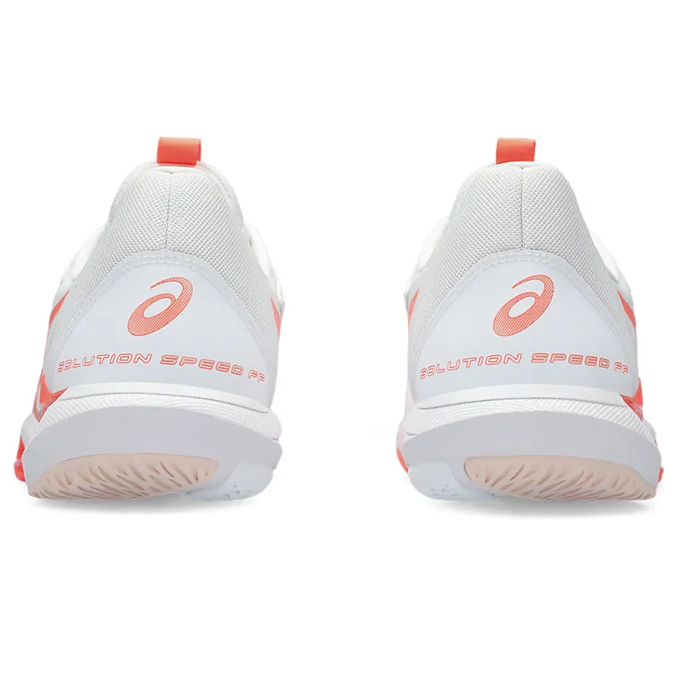 Asics Solution Speed FF3 White/Sun Coral Women's Tennis Shoes