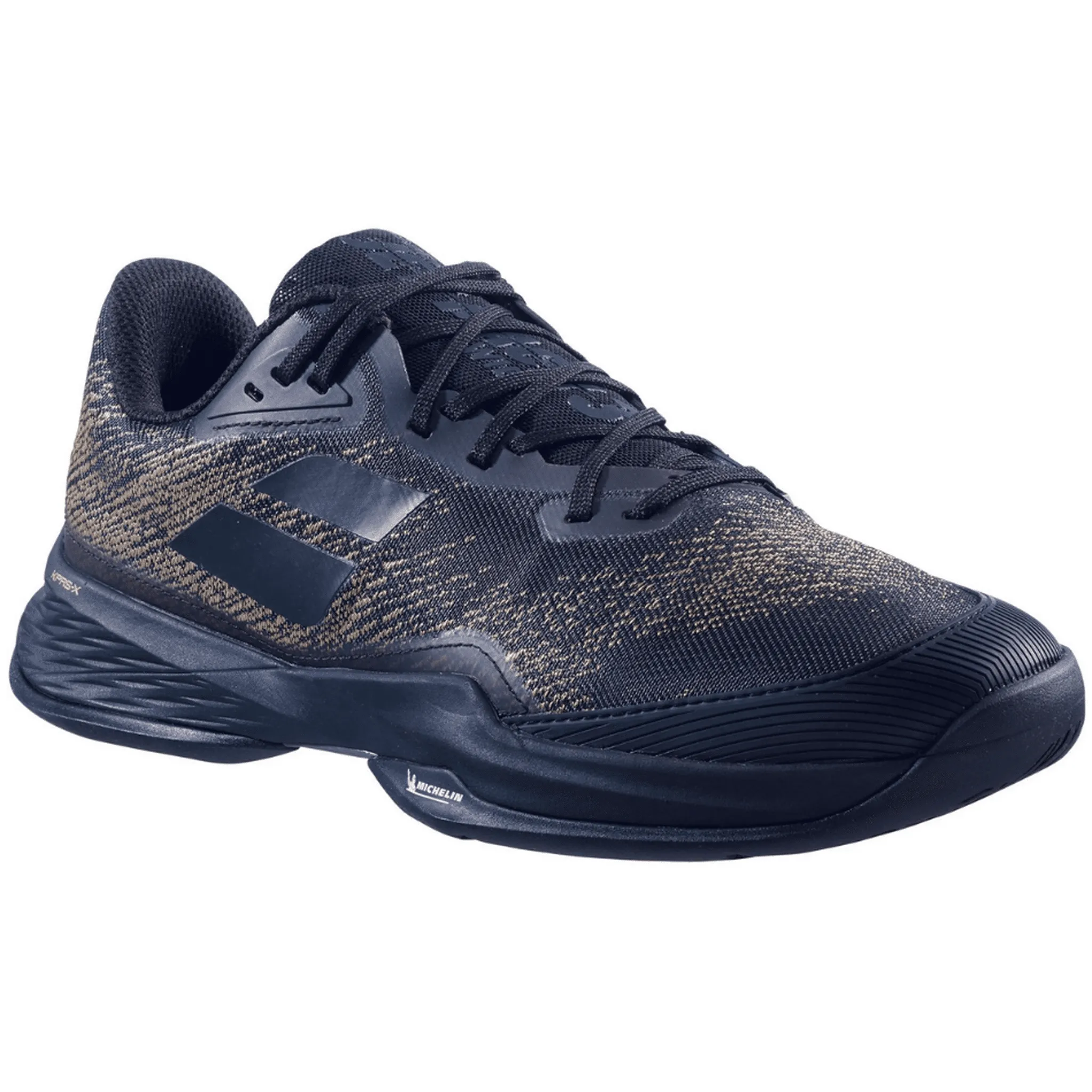 Babolat Mens Jet Mach 3 AC Wide Tennis Shoes - Black/Gold 2022