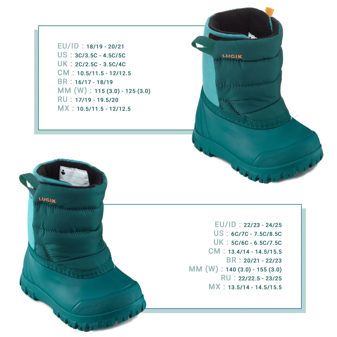 Baby snow boots, baby après-ski boots WARM
