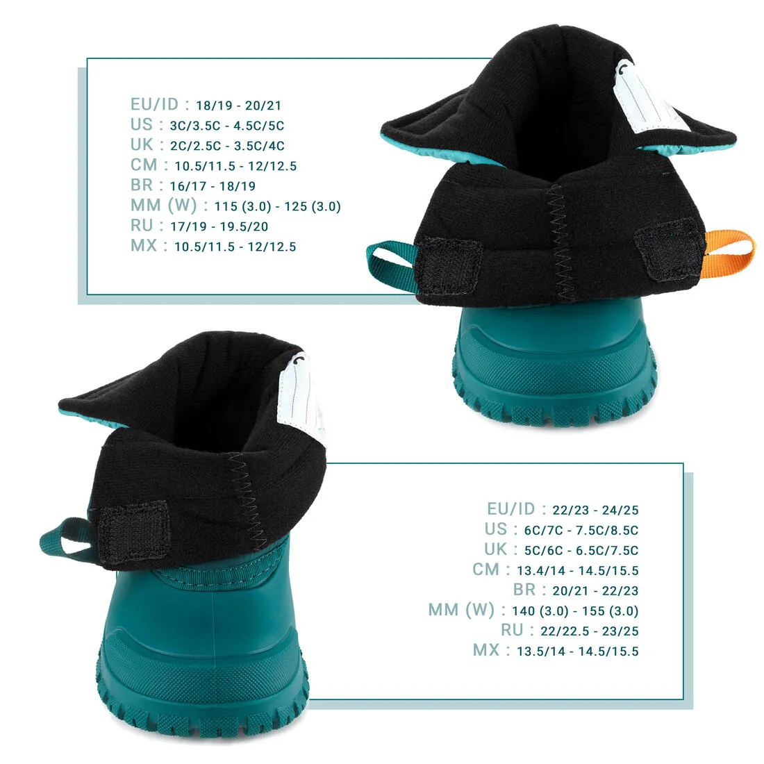 Baby snow boots, baby après-ski boots WARM