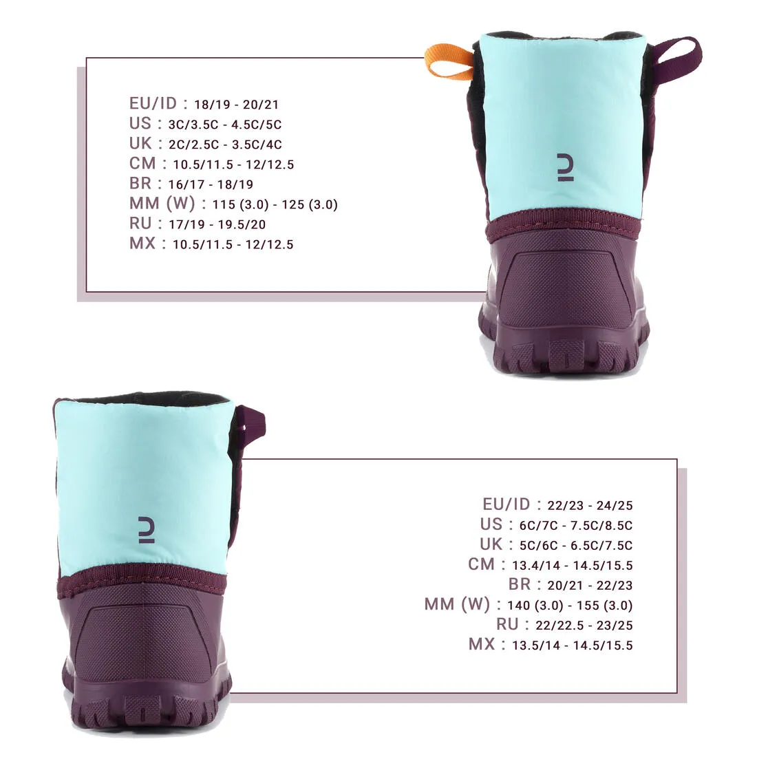 Baby snow boots, baby après-ski boots WARM