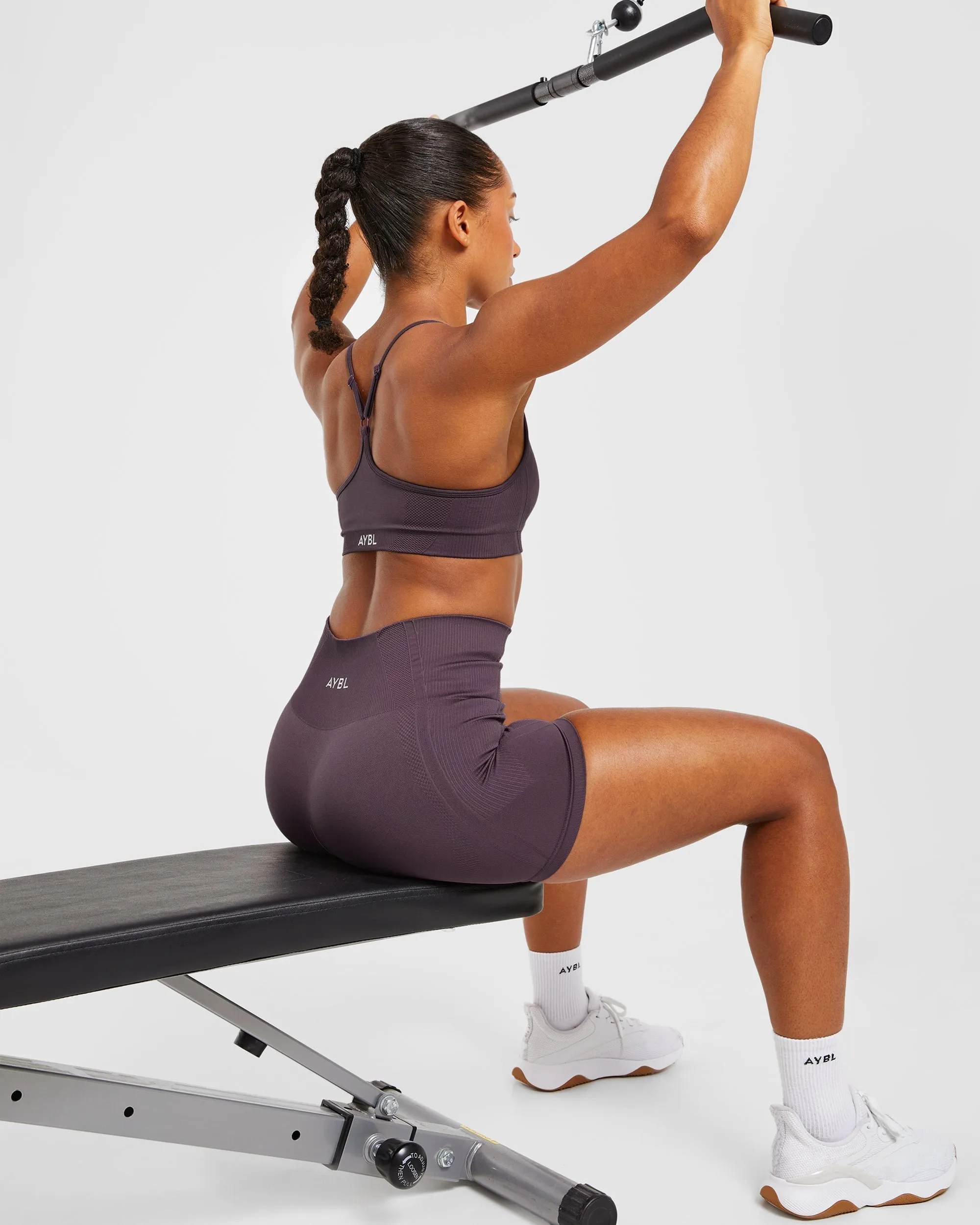 Balance V3 Seamless Strappy Sports Bra - Purple