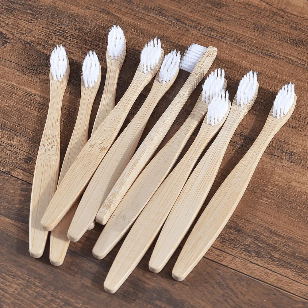 Bamboo Toothbrush - 10 Piece