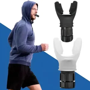 Breathing Exercise for Lungs Portable Breath Fitness Exerciser Device Endurance Workout - Adjustable Resistances Sports