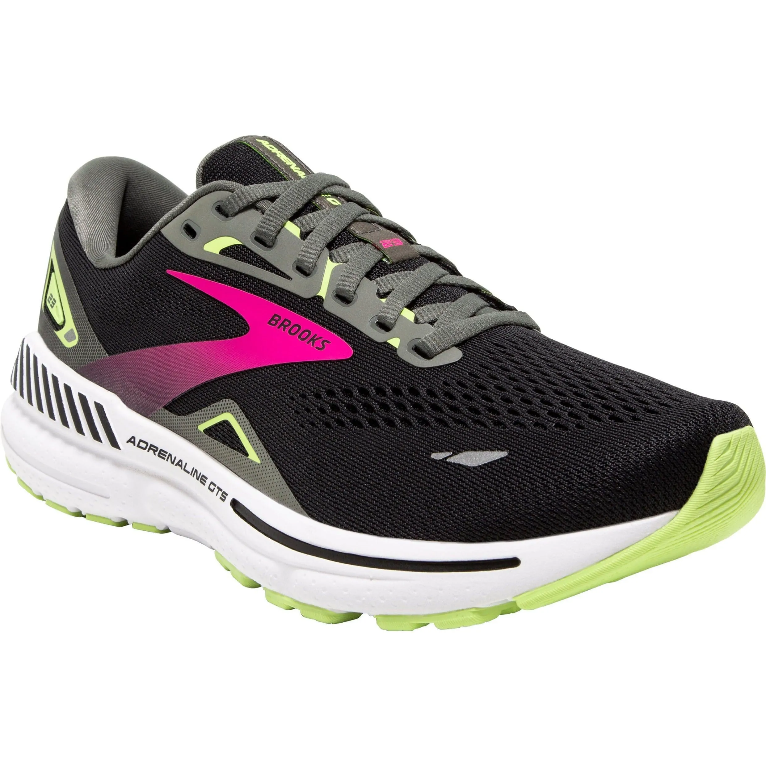 Brooks Adrenaline GTS 23 WIDE FIT Womens Running Shoes - Black