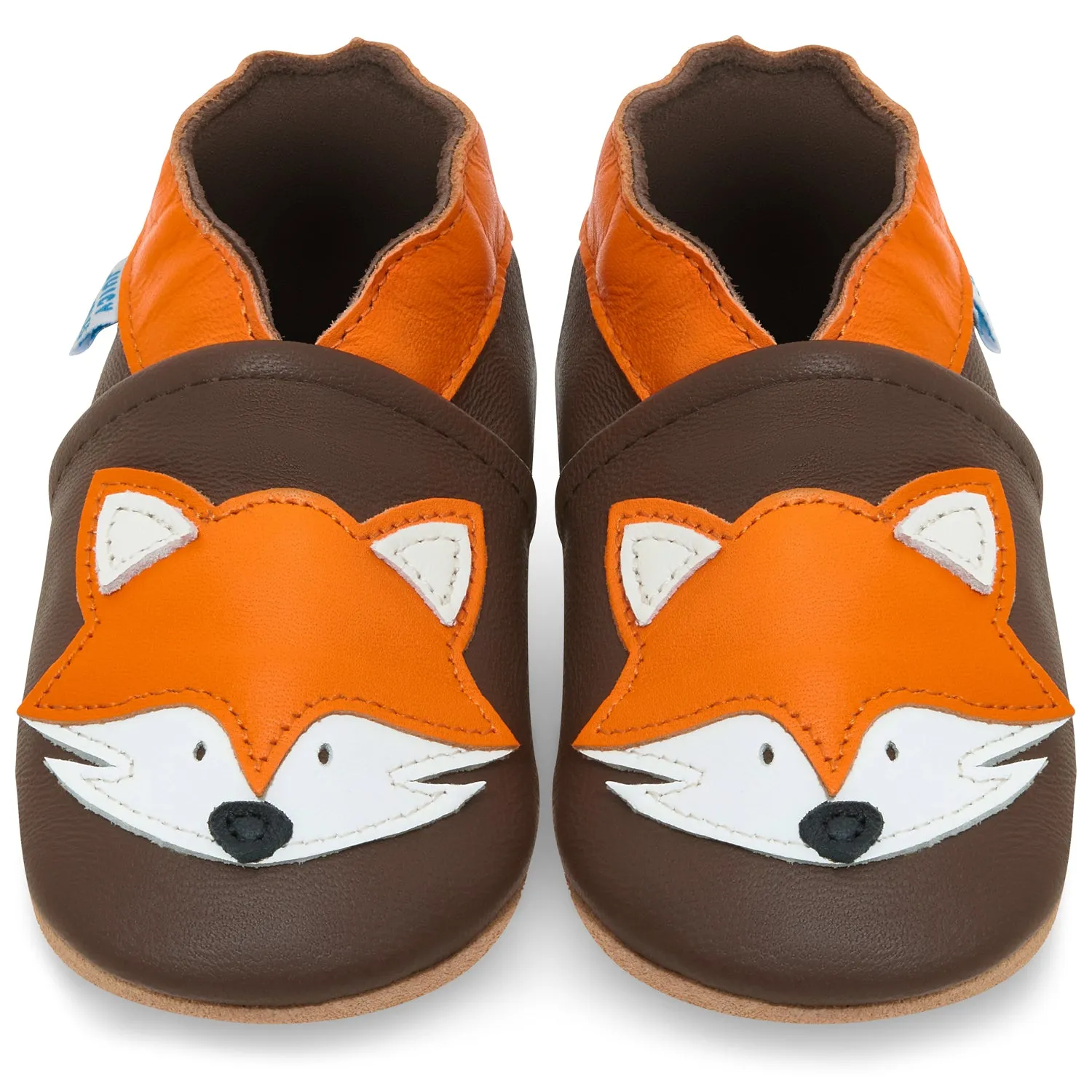 Brown Fox Soft Leather Baby Shoes