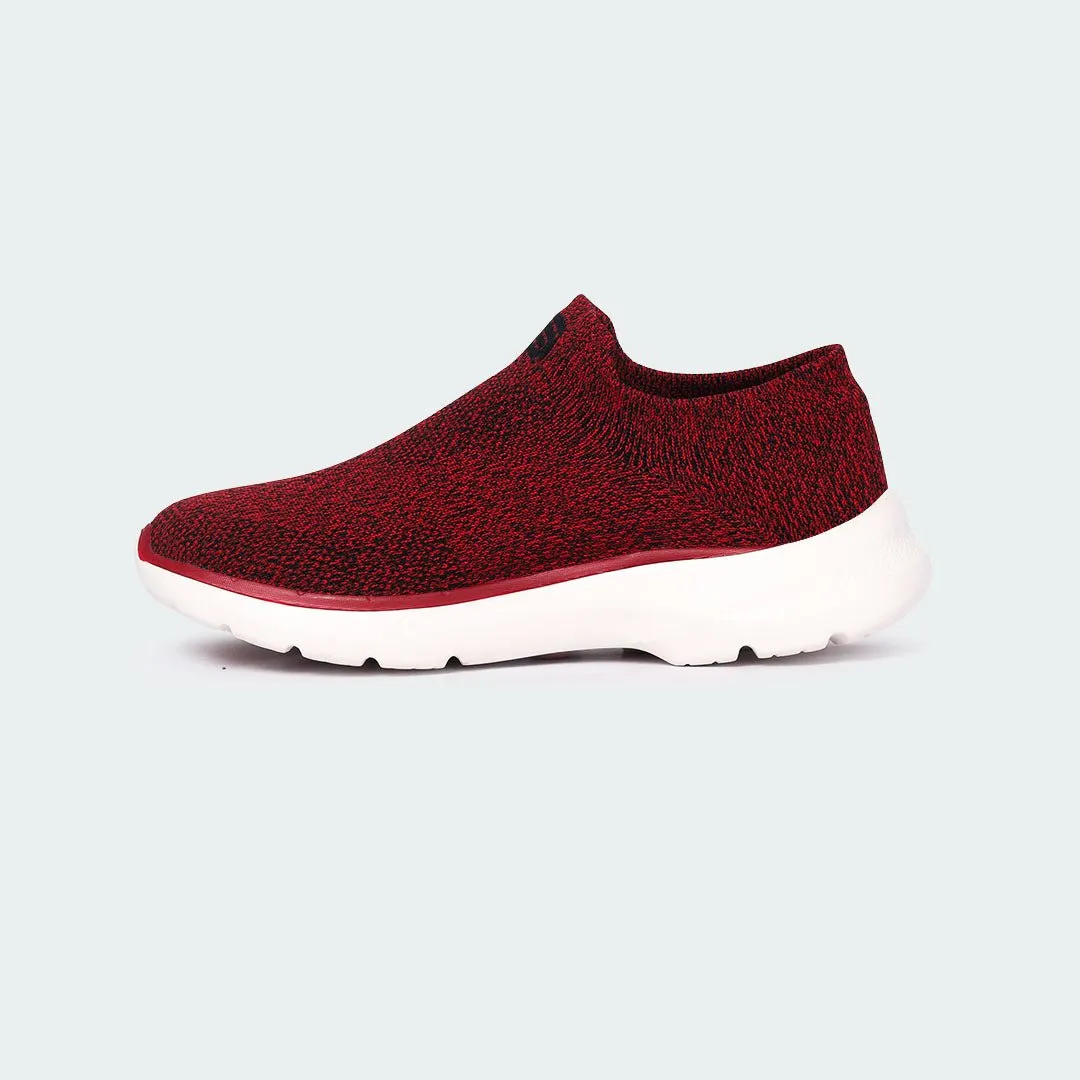 Caliber Shoes Maroon Sport Shoes For Women (FLORA 788)