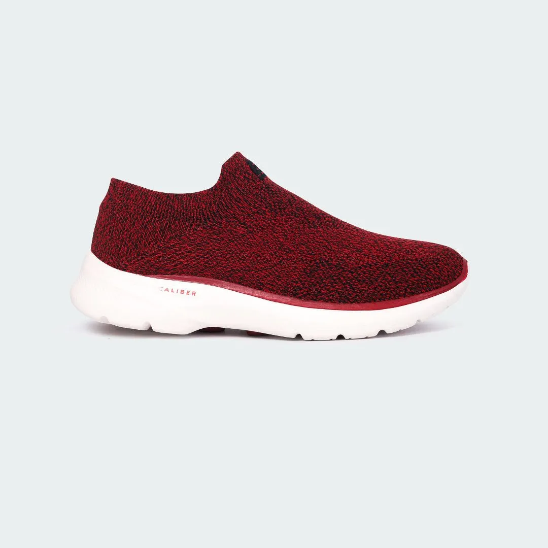 Caliber Shoes Maroon Sport Shoes For Women (FLORA 788)