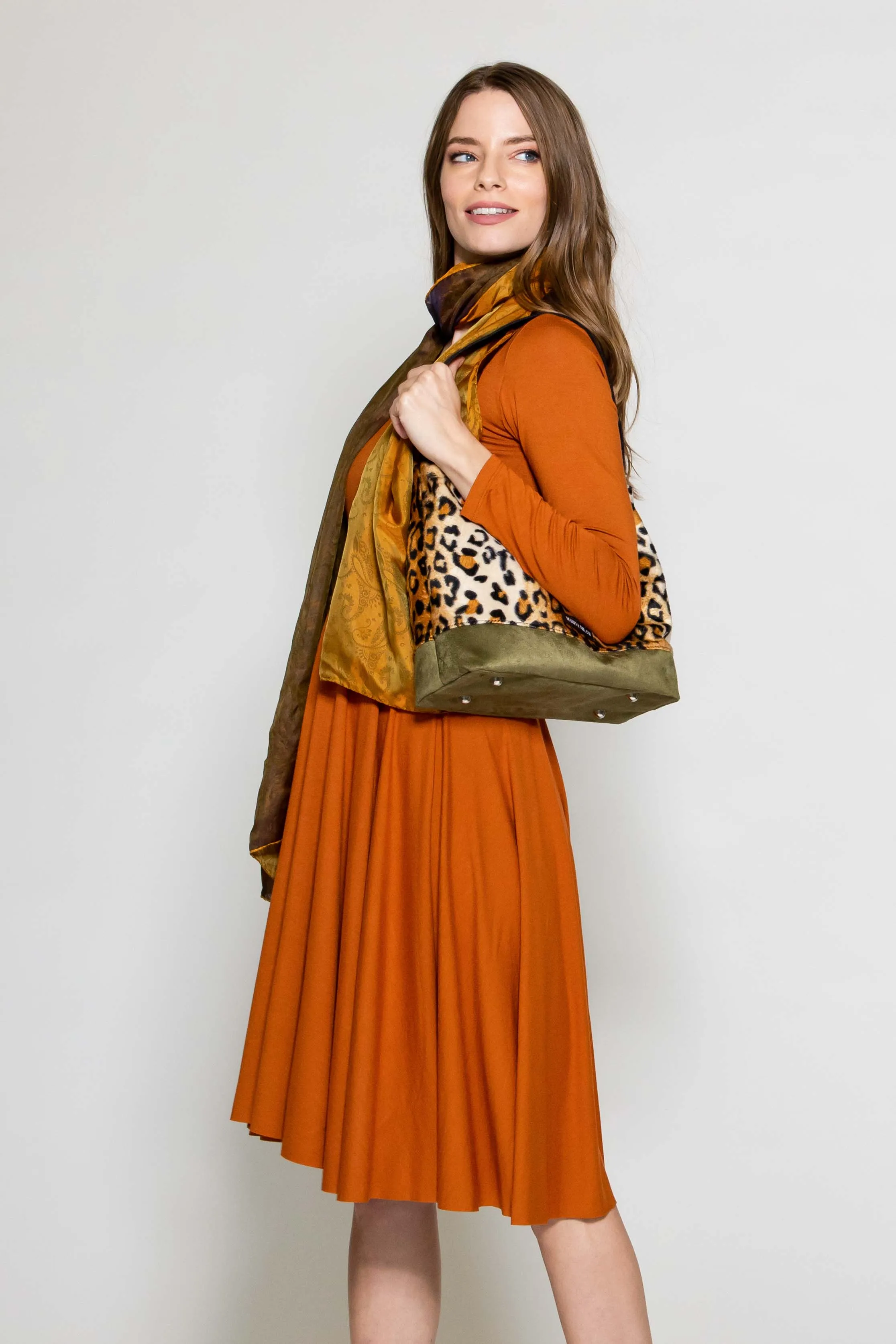 Camilla Leopard Printed Shoulder Bag