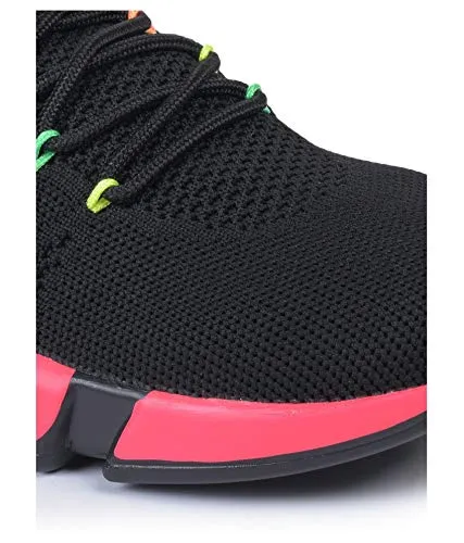 Campus Women's Sunshine Black Running Shoes-6 UK (39 EU) (5G-690)