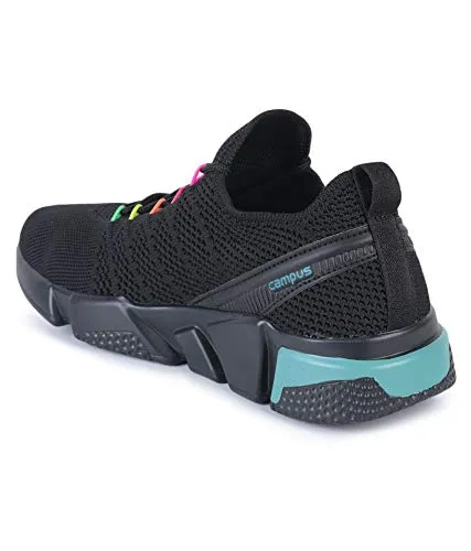 Campus Women's Sunshine Black Running Shoes-6 UK (39 EU) (5G-690)