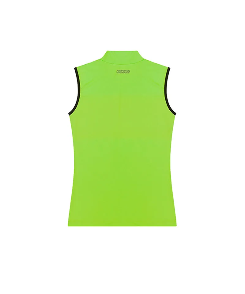 CHUCUCHU Logo Half Neck Sleeveless - Green